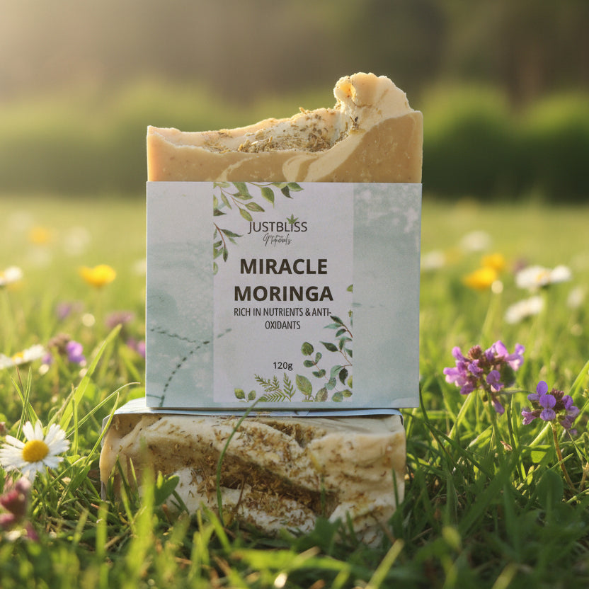 Miracle Moringa Soap Bar – Antioxidant Vegan Cleanser for Radiant Skin - JUSTBLiSS Naturals