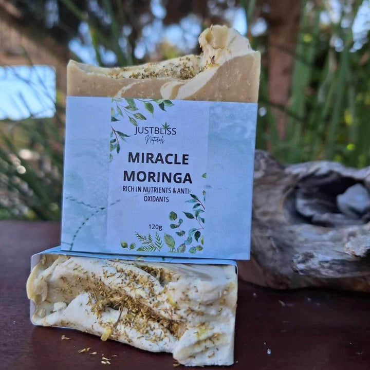 Miracle Moringa Soap Bar – Antioxidant Vegan Cleanser for Radiant Skin - JUSTBLiSS Naturals