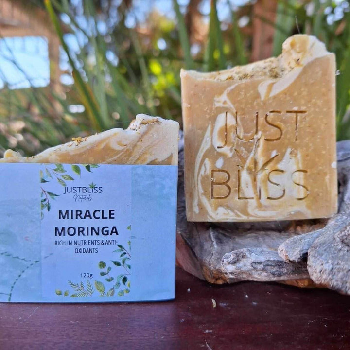 Miracle Moringa Soap Bar – Antioxidant Vegan Cleanser for Radiant Skin - JUSTBLiSS Naturals