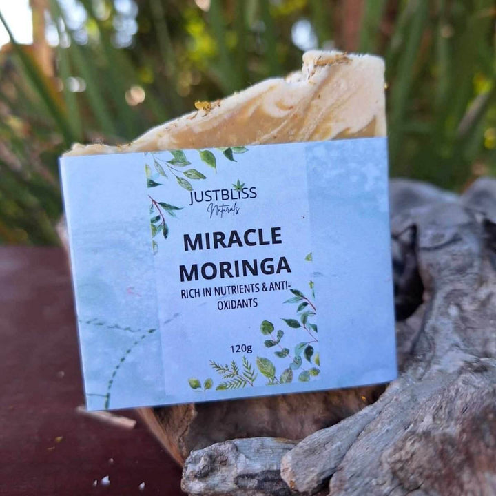 Miracle Moringa Soap Bar – Antioxidant Vegan Cleanser for Radiant Skin - JUSTBLiSS Naturals