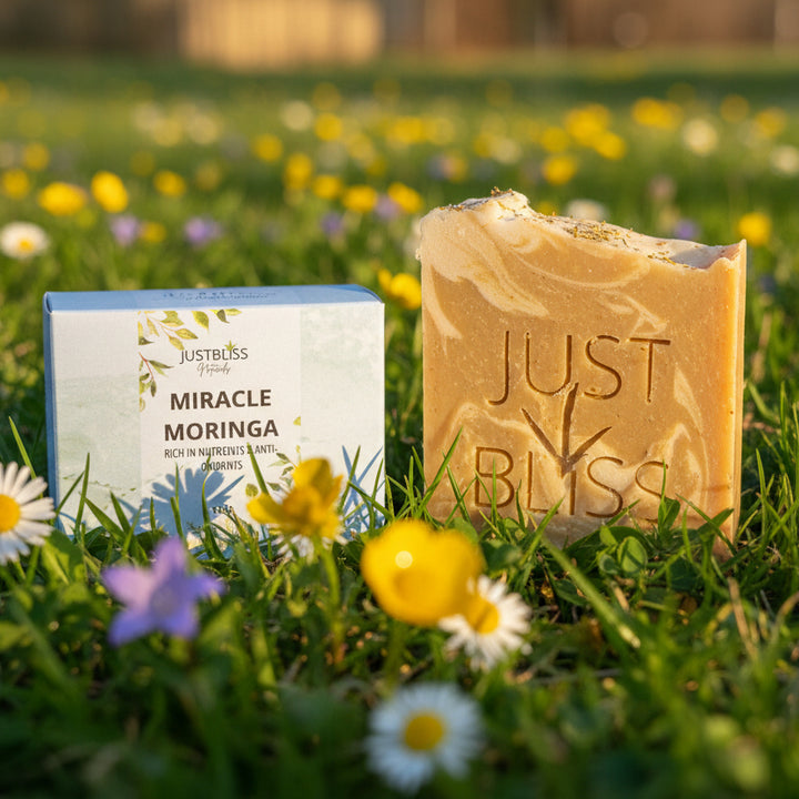 Miracle Moringa Soap Bar – Antioxidant Vegan Cleanser for Radiant Skin - JUSTBLiSS Naturals