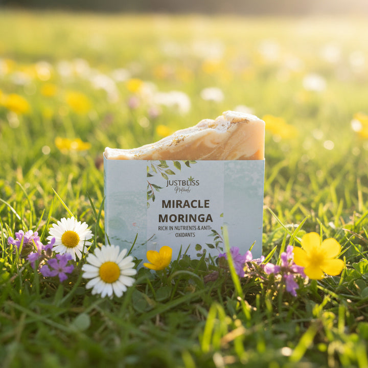 Miracle Moringa Soap Bar – Antioxidant Vegan Cleanser for Radiant Skin - JUSTBLiSS Naturals