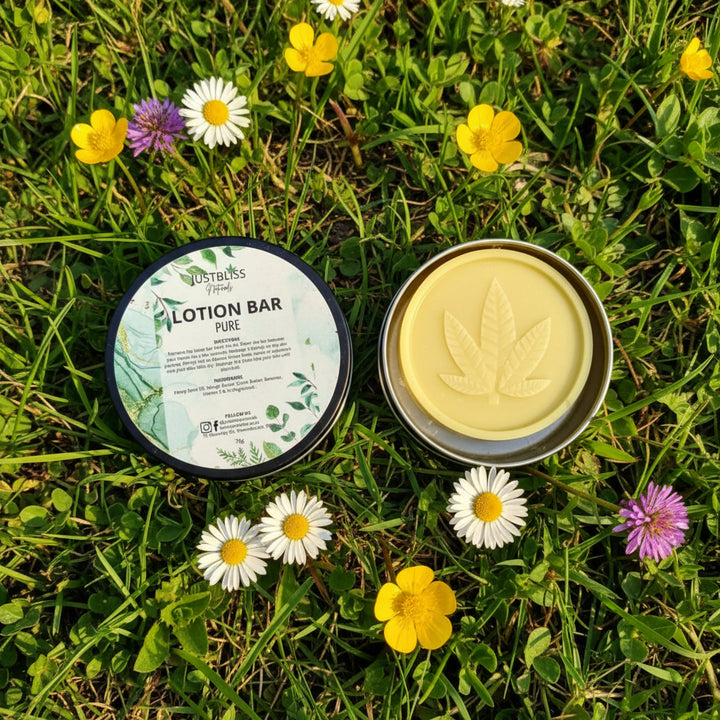 Moisturizing Lotion Bar – Plant-Based, Solid Relief for Dry Skin - JUSTBLiSS Naturals