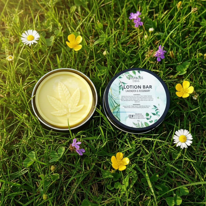 Moisturizing Lotion Bar – Plant-Based, Solid Relief for Dry Skin - JUSTBLiSS Naturals