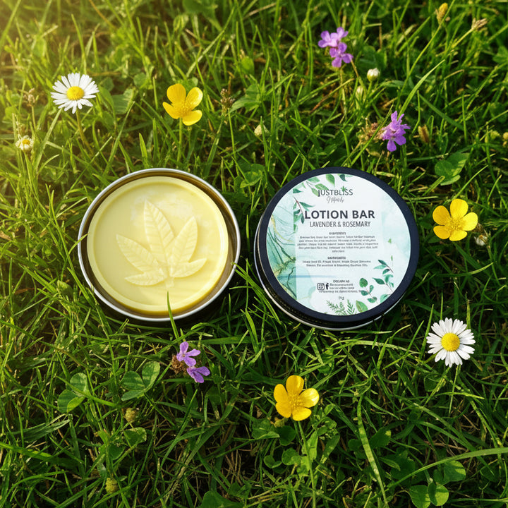 Moisturizing Lotion Bar – Plant-Based, Solid Relief for Dry Skin - JUSTBLiSS Naturals