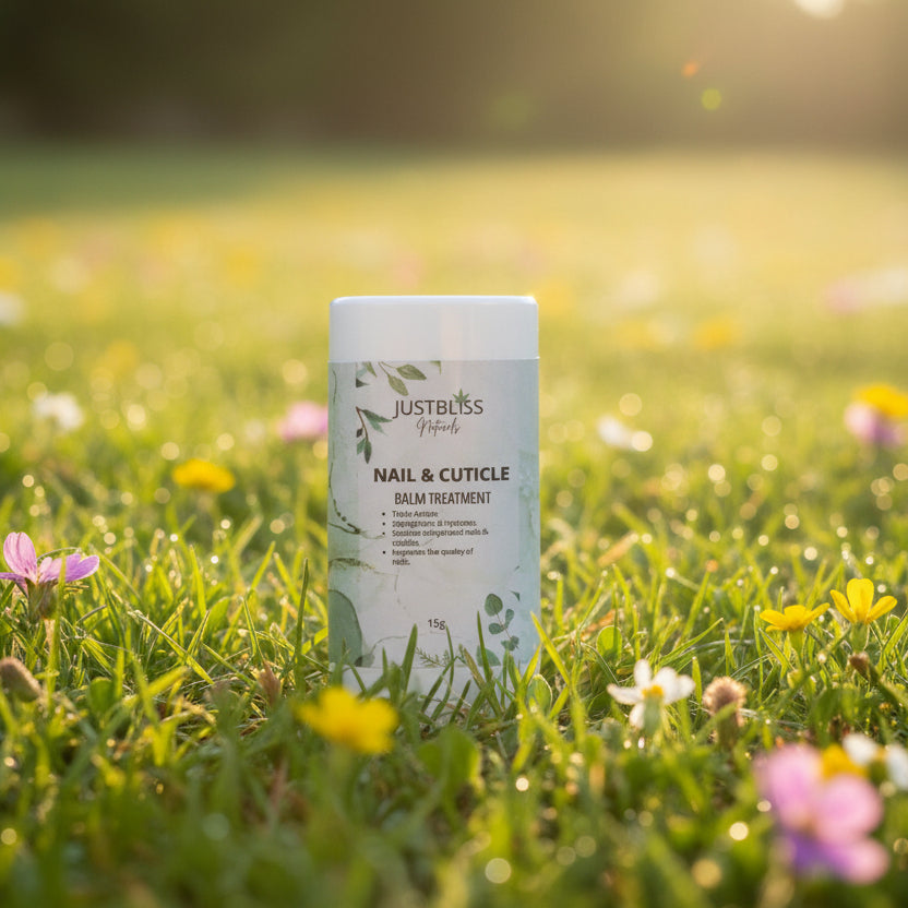 Natural Nail &amp; Cuticle Balm – Plant-Based Nourishment for Healthy Hands - JUSTBLiSS Naturals