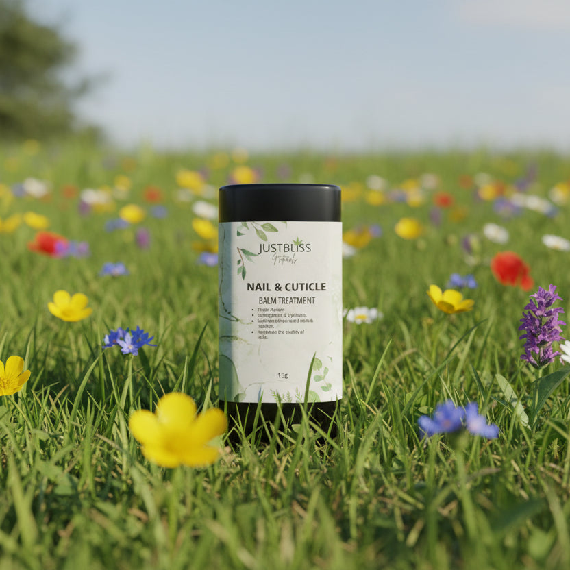 Natural Nail &amp; Cuticle Balm – Plant-Based Nourishment for Healthy Hands - JUSTBLiSS Naturals