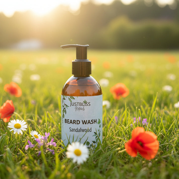 Natural Beard Wash – Sulphate-Free Plant-Based Cleanser for Soft Beards - JUSTBLiSS Naturals