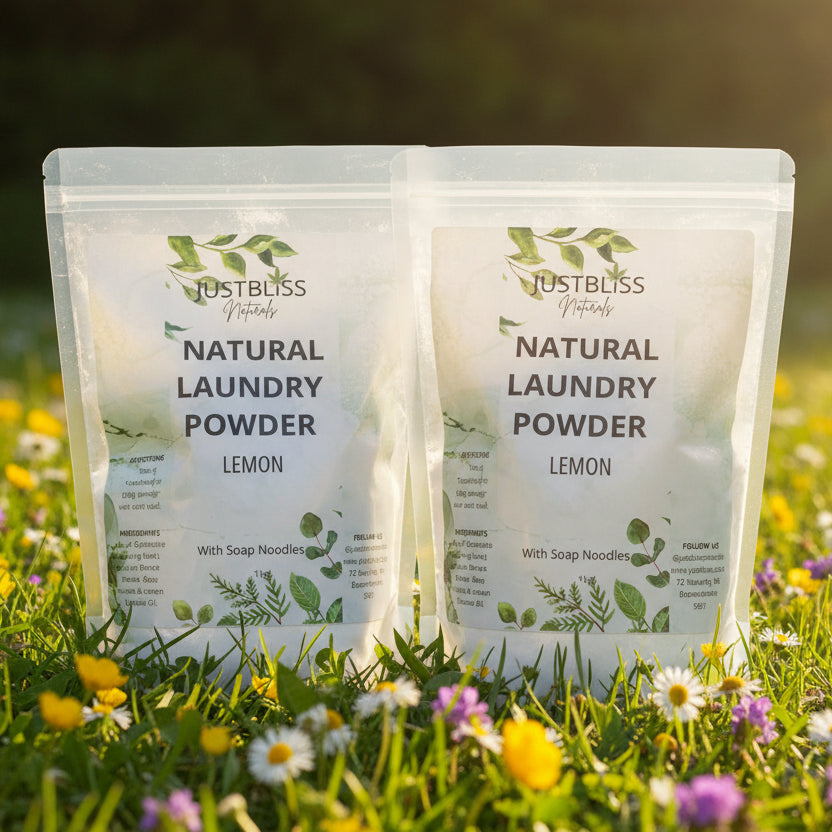 Natural Laundry Powder – Plant-Based, Hypoallergenic & Eco-Friendly Clean - JUSTBLiSS Naturals