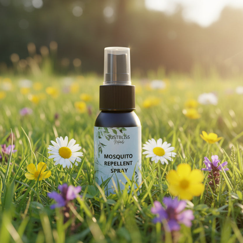 Natural Mosquito Repellent Spray – DEET-Free Plant-Based Protection - JUSTBLiSS Naturals