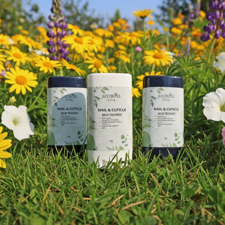 Natural Nail &amp; Cuticle Balm – Plant-Based Nourishment for Healthy Hands - JUSTBLiSS Naturals