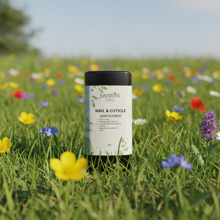Natural Nail &amp; Cuticle Balm – Plant-Based Nourishment for Healthy Hands - JUSTBLiSS Naturals