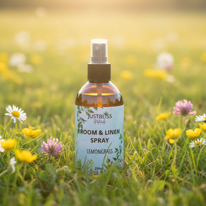 Natural Room &amp; Linen Spray – Plant-Based Aromatherapy Mist - JUSTBLiSS Naturals
