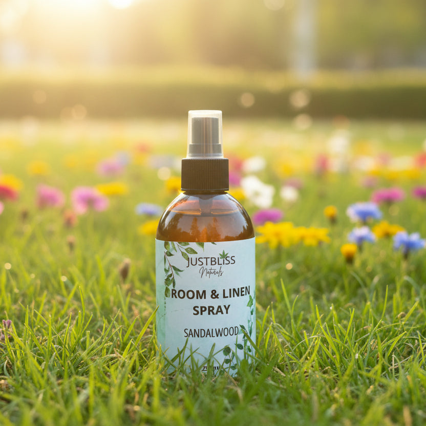 Natural Room &amp; Linen Spray – Plant-Based Aromatherapy Mist - JUSTBLiSS Naturals
