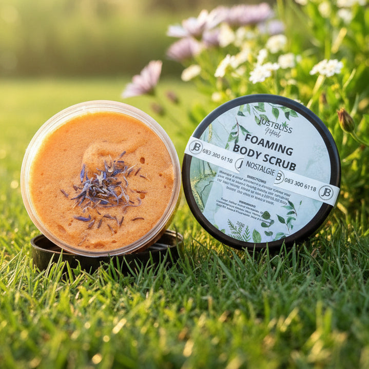 Foaming Body Scrub – Plant - Based Exfoliant for Smooth, Hydrated Skin JUSTBLiSS Naturals