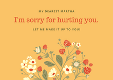 Load image into Gallery viewer, JUSTBLISS: GREETINGS CARD: Apology
