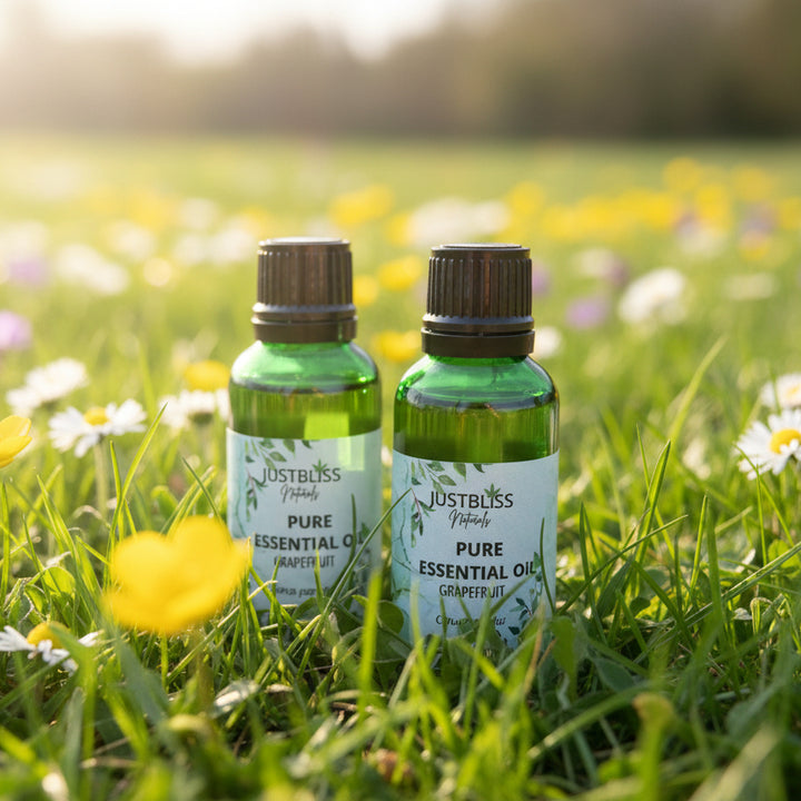 Organic Grapefruit Essential Oil – Pure Citrus Uplift &amp; Wellness - JUSTBLiSS Naturals