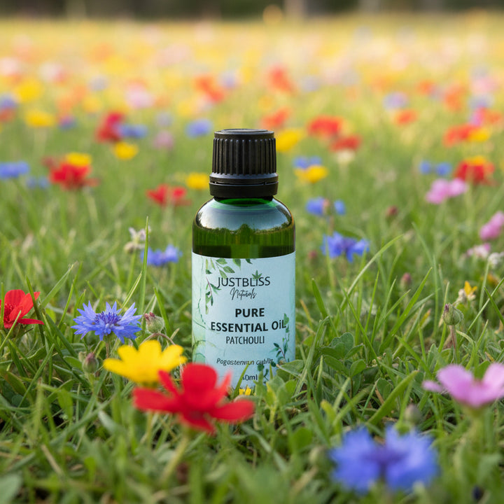 Organic Patchouli Essential Oil – Pure, Grounding &amp; Skin-Nourishing - JUSTBLiSS Naturals