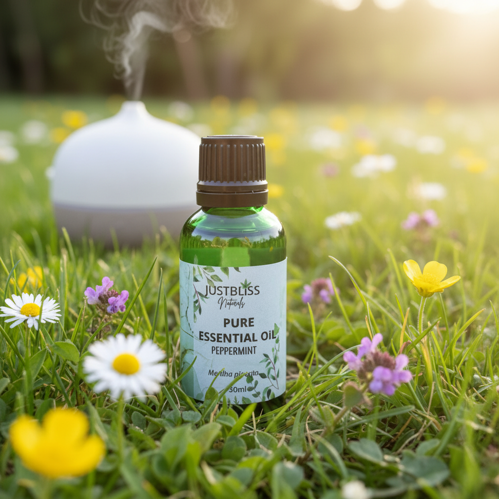Organic Peppermint Essential Oil – Pure Cool Mint Aroma