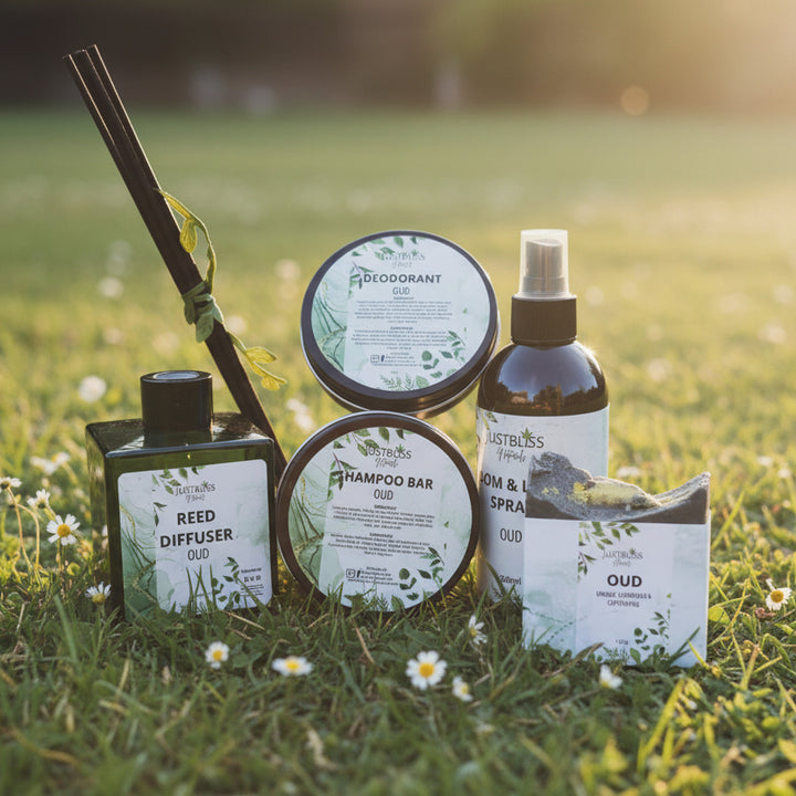 Oud Gift Box Bundle - Plant-based - by JUSTBLiSS Naturals, South africa