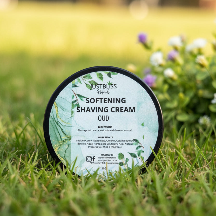 Soften Shaving Cream – Natural, Plant-Based Formula for Smooth Skin 100g - JUSTBLiSS Naturals