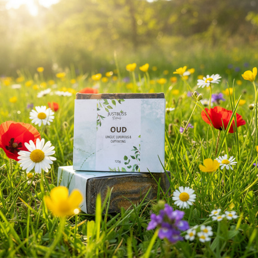 Oud Luxury Soap Bar – Silky Plant-Based Moisture & Spa Indulgence - JUSTBLiSS Naturals