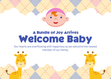 Load image into Gallery viewer, JUSTBLISS: GREETING CARD: Baby Boy
