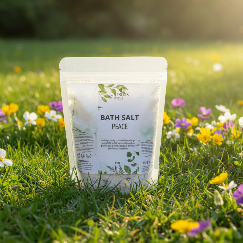 Peace Bath Salts – Mineral-Rich Relaxation with Lavender & Rosemary - JUSTBLiSS Naturals