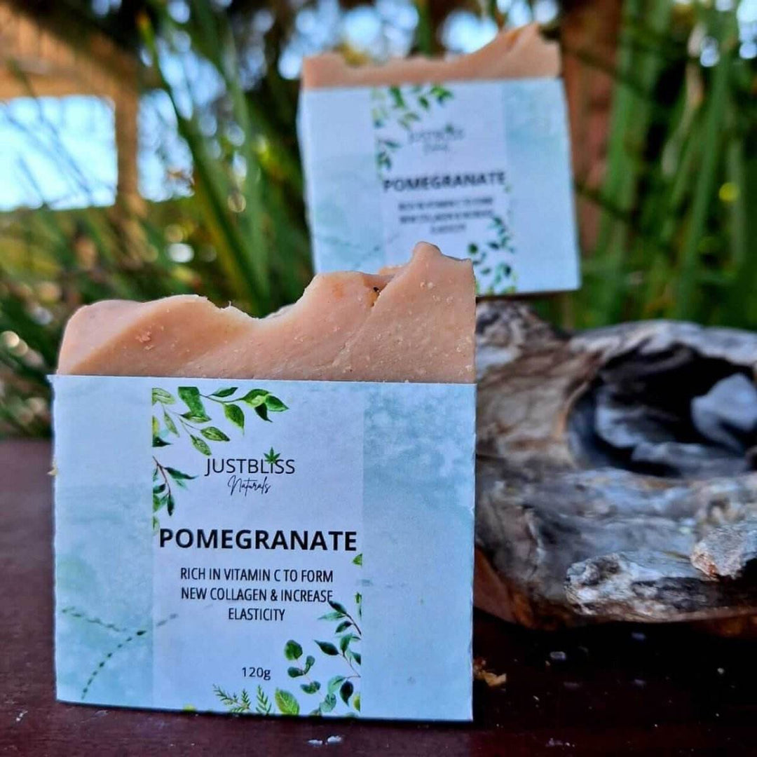 Pomegranate Soap Bar for Sensitive Skin – Vegan, Antioxidant &amp; Moisturizing - JUSTBLiSS Naturals