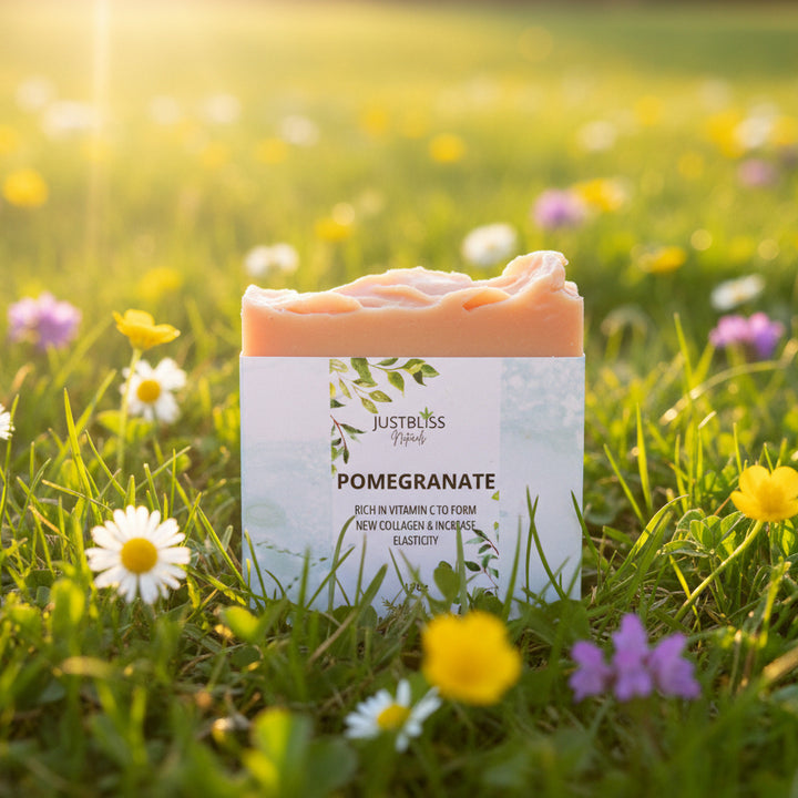 Pomegranate Soap Bar for Sensitive Skin – Vegan, Antioxidant &amp; Moisturizing - JUSTBLiSS Naturals