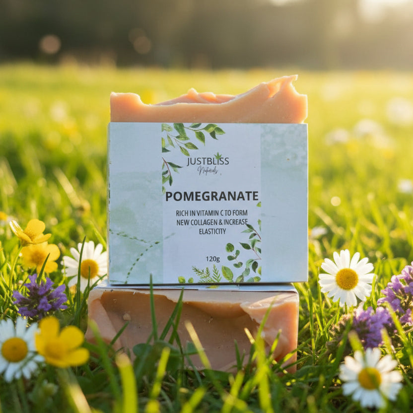Pomegranate Soap Bar for Sensitive Skin – Vegan, Antioxidant &amp; Moisturizing - JUSTBLiSS Naturals