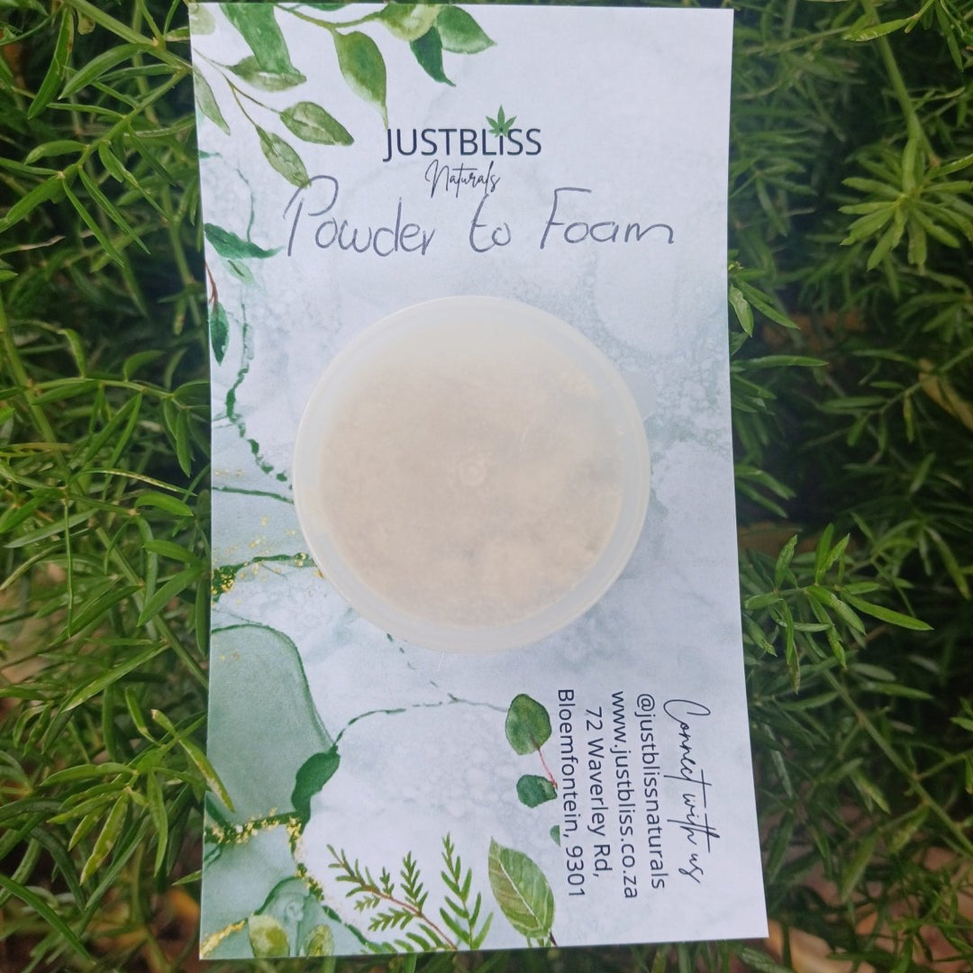 Powder-to-Foam Facial Cleanser Sample – Pure, Plant-Based &amp; Preservative-Free - JUSTBLiSS Naturals