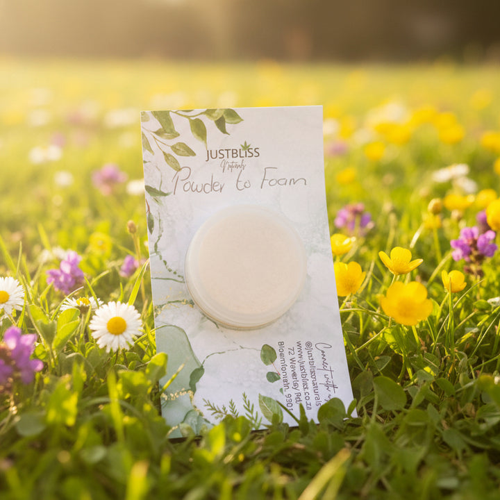 Powder-to-Foam Facial Cleanser Sample – Pure, Plant-Based &amp; Preservative-Free - JUSTBLiSS Naturals