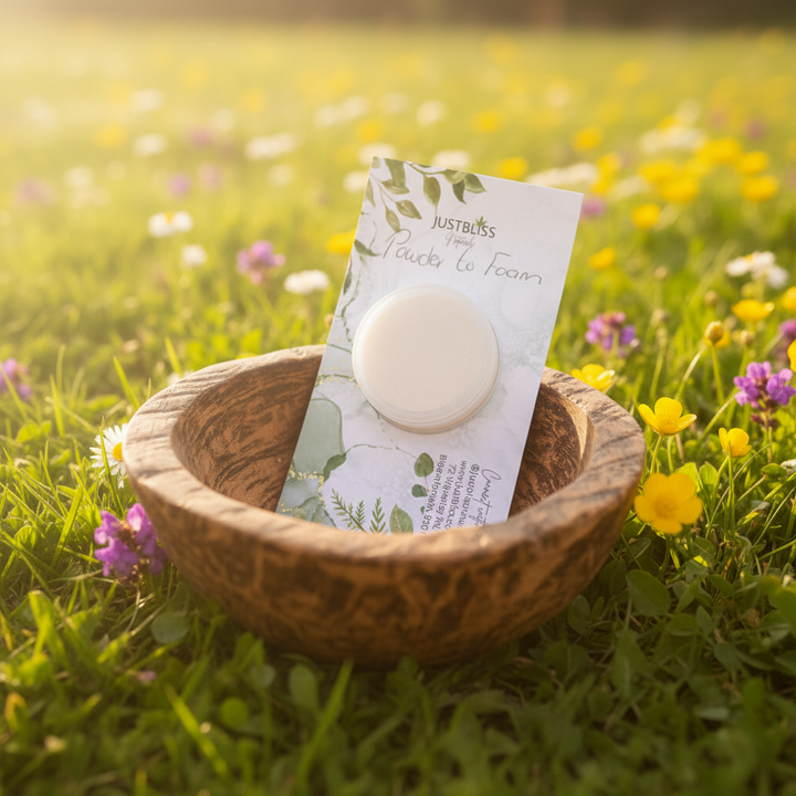 Powder-to-Foam Facial Cleanser Sample – Pure, Plant-Based &amp; Preservative-Free