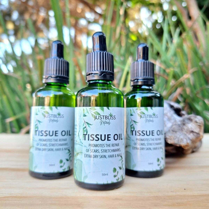 Natural Tissue Oil – Scar &amp; Stretch Mark Repair for Skin, Hair &amp; Nails - JUSTBLiSS Naturals