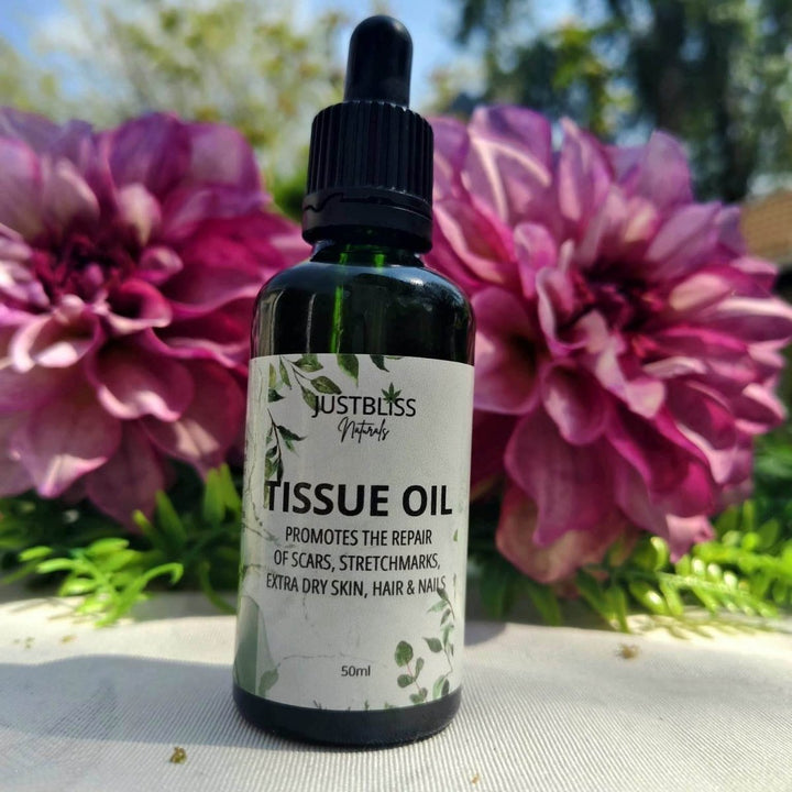 Natural Tissue Oil – Scar &amp; Stretch Mark Repair for Skin, Hair &amp; Nails - JUSTBLiSS Naturals