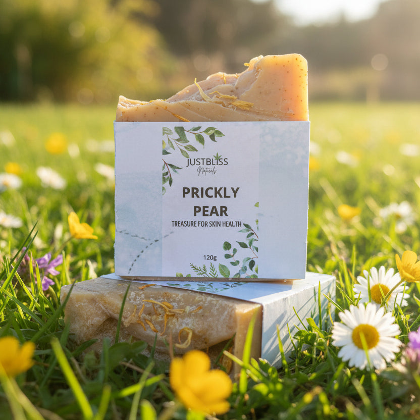 Prickly Pear Natural Soap Bar – Vegan, Detoxifying, Handcrafted Cleanse - JUSTBLiSS Naturals