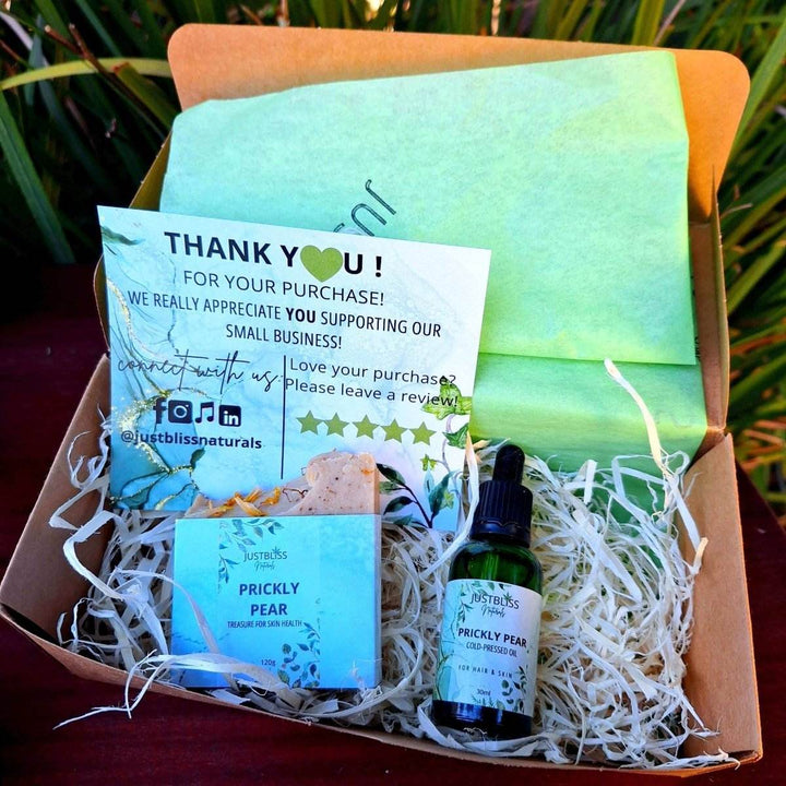 Prickly Pear Skincare Bundle – Soap &amp; Pure Oil for Radiant Skin - JUSTBLiSS Naturals