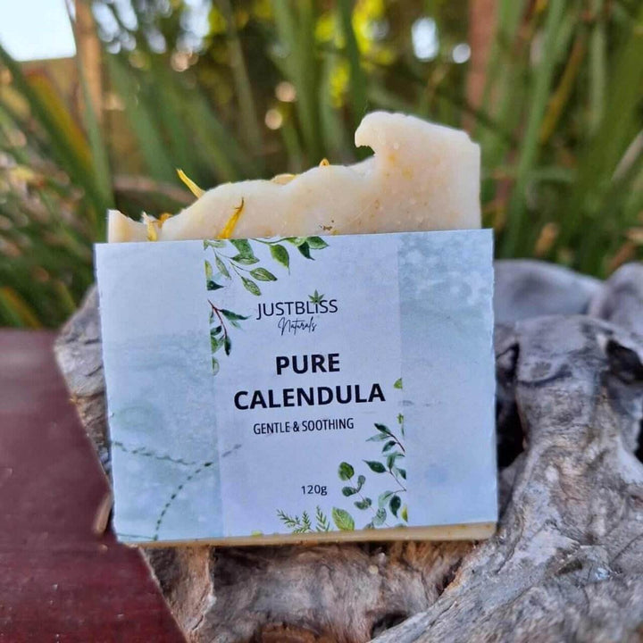Pure Calendula Soap Bar – Unscented Vegan Relief for Sensitive Skin - JUSTBLiSS Naturals