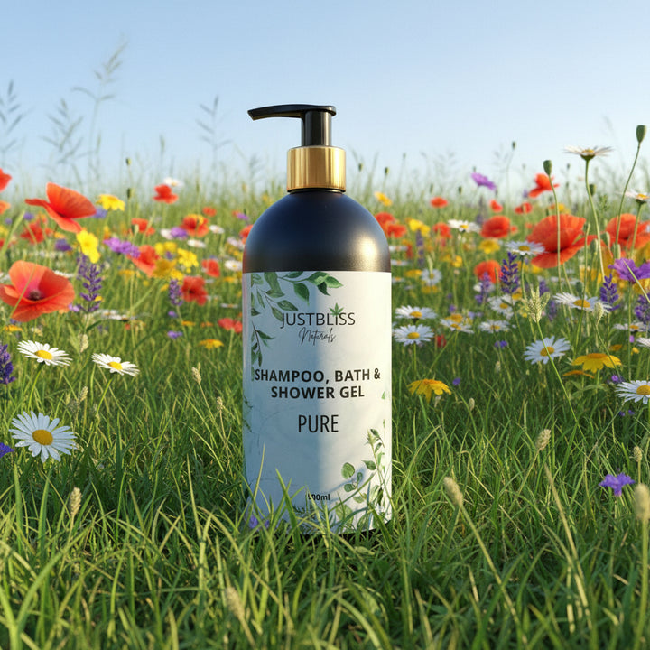 3-in-1 Shampoo, Bath &amp; Shower Gel – Plant-Based, Nourishing Cleanser - JUSTBLiSS Naturals