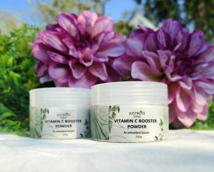 Pure Vitamin C Powder 100g – 100% Additive-Free Brightening Skincare - JUSTBLiSS Naturals