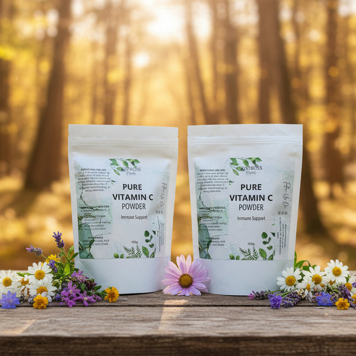 Pure Vitamin C Powder – 500g Food-Grade Ascorbic Acid for Wellness - JUSTBLiSS Naturals