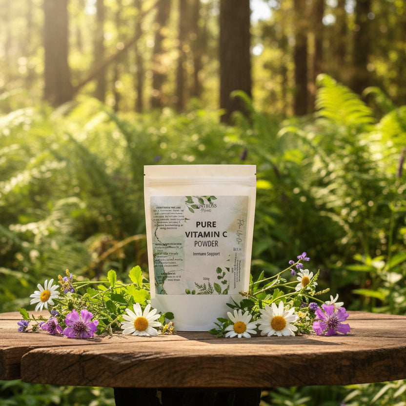 Pure Vitamin C Powder – 500g Food-Grade Ascorbic Acid for Wellness - JUSTBLiSS Naturals