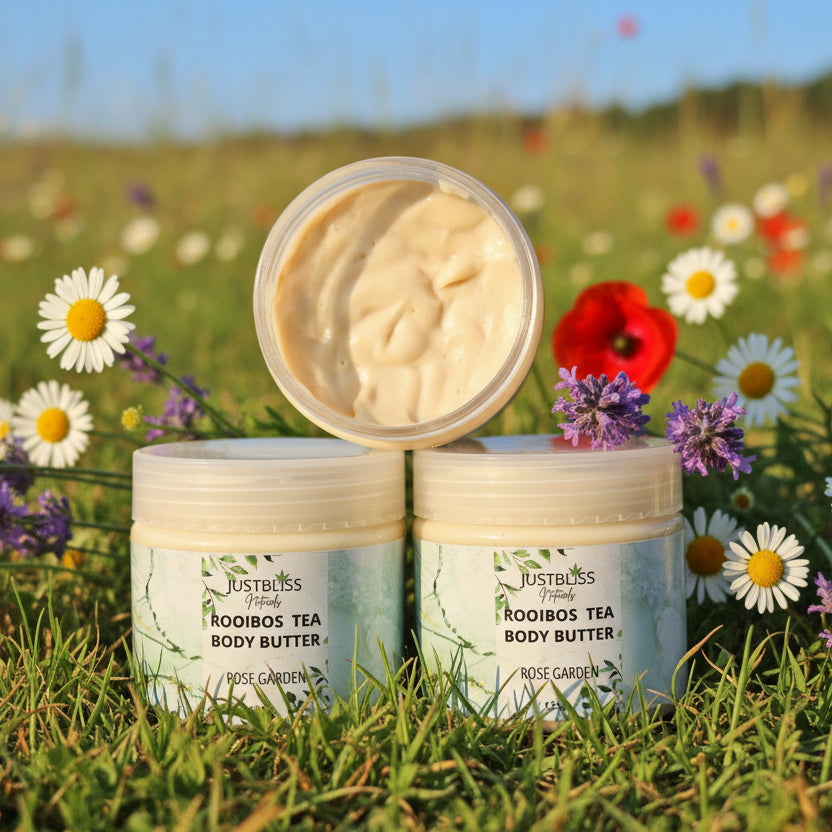 Rooibos Tea Body Butter – Deep Hydration &amp; Antioxidant Care JUSTBLiSS Naturals