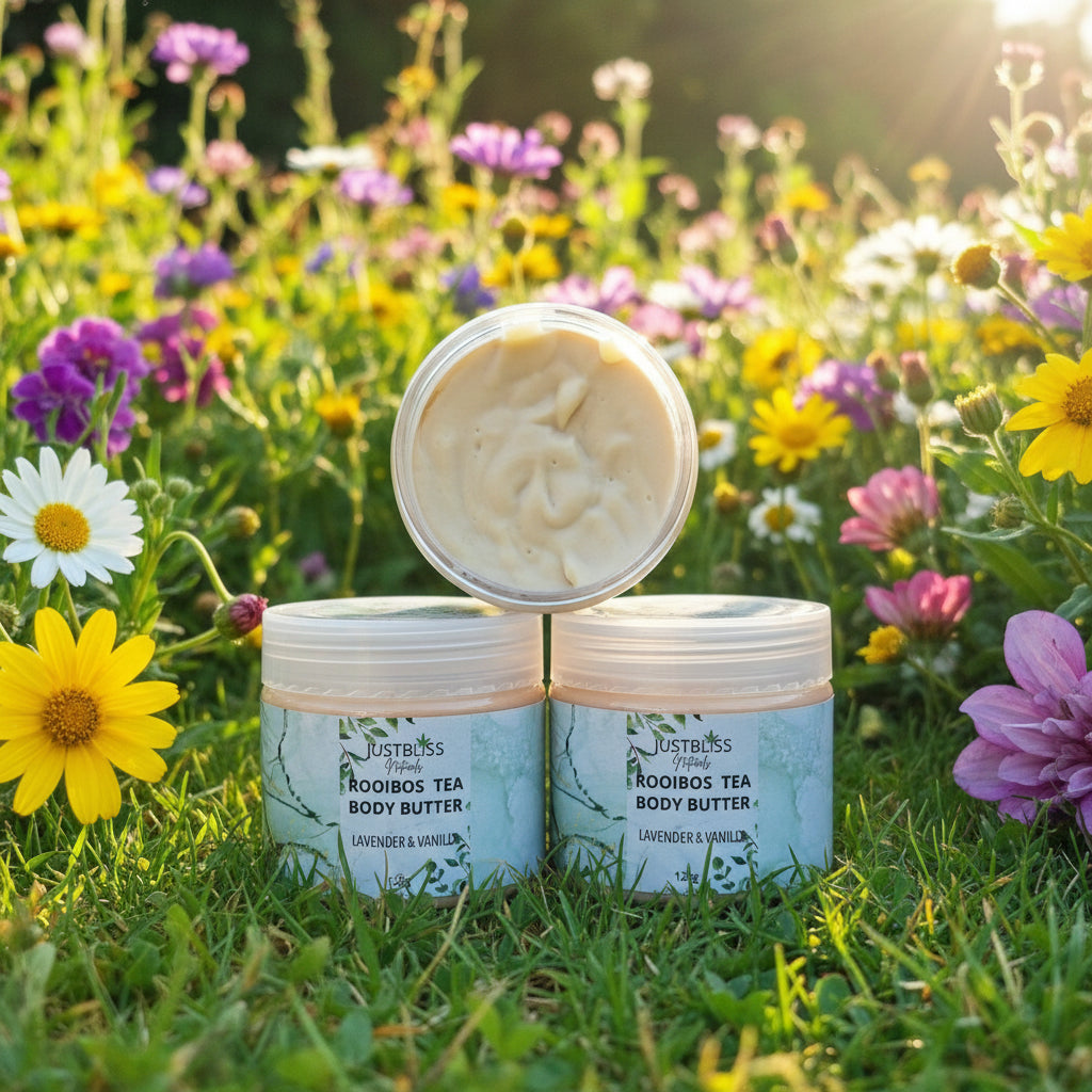 Rooibos Tea Body Butter – Deep Hydration &amp; Antioxidant Care JUSTBLiSS Naturals