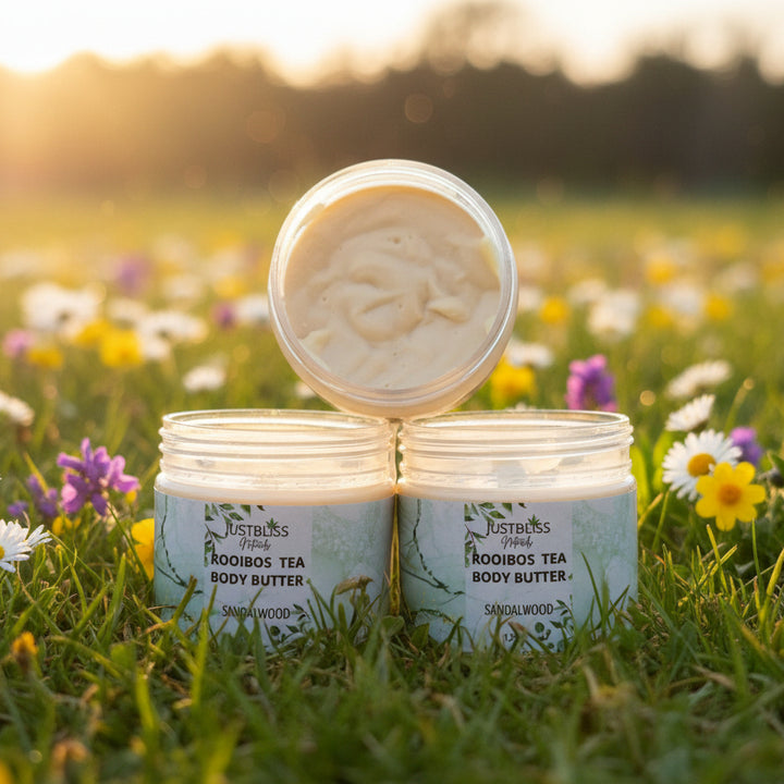 Rooibos Tea Body Butter – Deep Hydration &amp; Antioxidant Care JUSTBLiSS Naturals