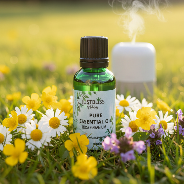 Rose Geranium Essential Oil – Pure Rosy Green Aroma