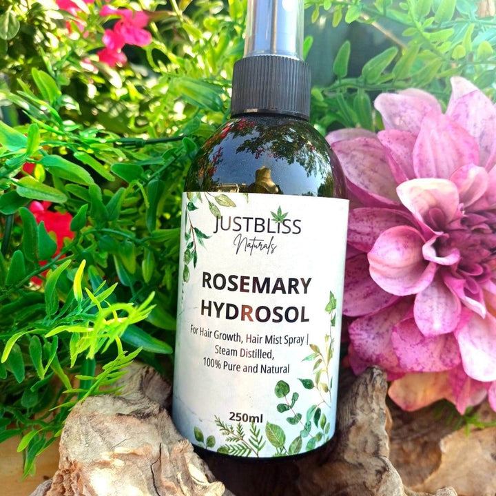 Rosemary Hydrosol Hair Growth Mist – Pure, Plant-Based Scalp &amp; Hair Care - JUSTBLiSS Naturals
