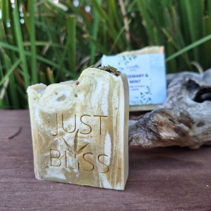 Rosemary &amp; Mint Vegan Soap Bar – Refreshing, Plant-Based Cleanse - JUSTBLiSS Naturals