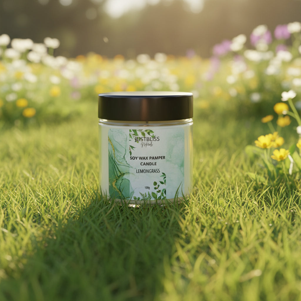 Soy Massage Candle 100ml – Aromatherapy &amp; Vegan Moisturizing Body Oil - JUSTBLiSS Naturals